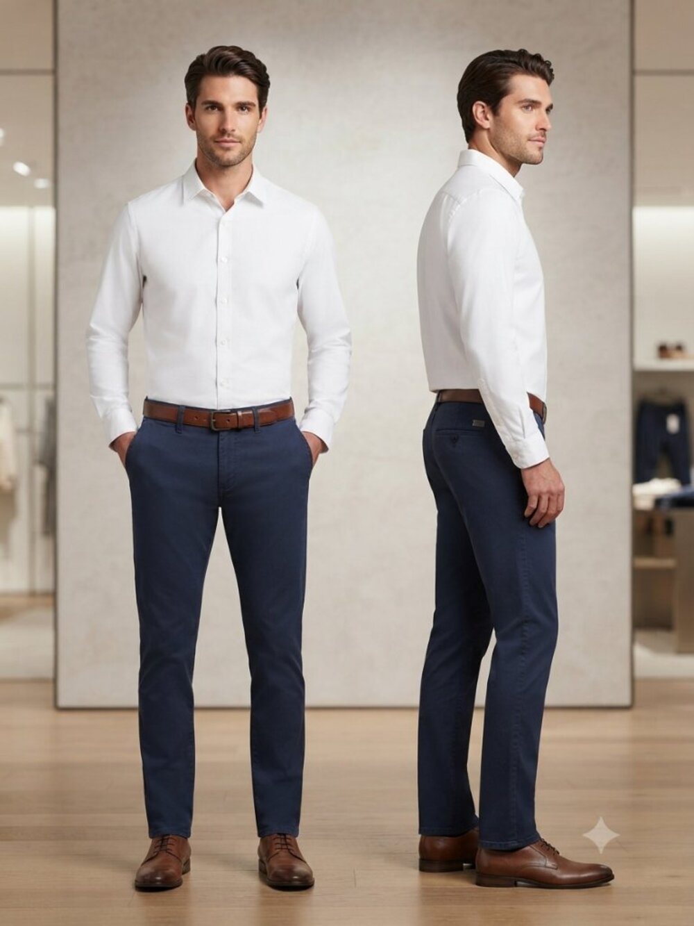 Levi's Signature Strauss & Co. Navy Slim Straight Men's Chino Pants - Size 29x30